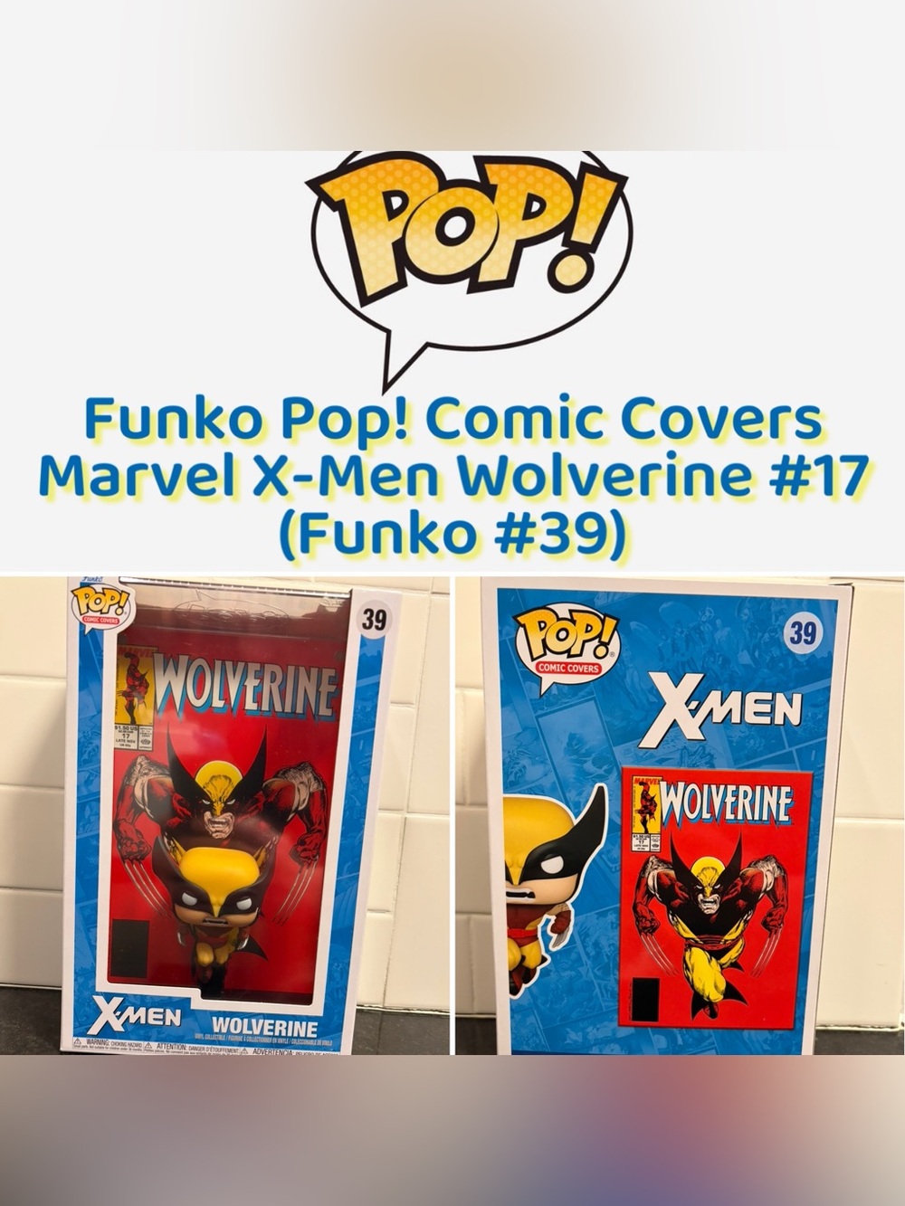 Funko Pop! Comic Covers Marvel X-Men Wolverine #17 (Funko #39) - New in Box